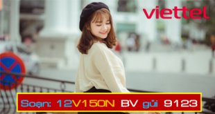 Cách đăng ký gói cước 12V150N Viettel thả ga dùng 12 tháng